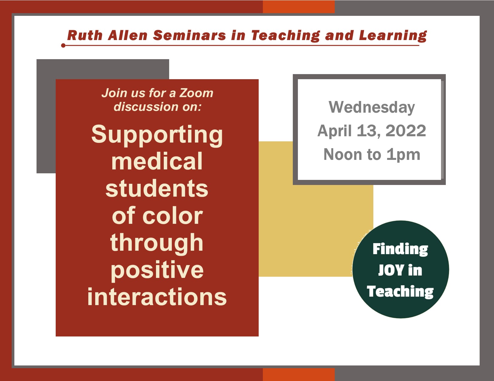 Ruth Allen Seminar April 2022